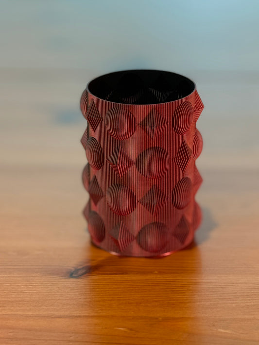 Modern Orbicube penholder used as a sculptural desk organizer