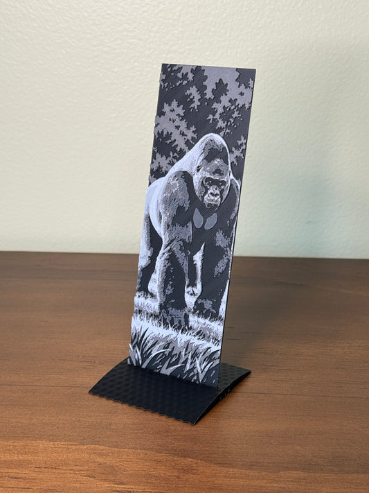 Silverback Gorilla 3D Bookmark
