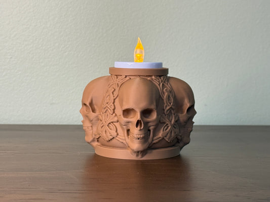 Skull Candle Holder