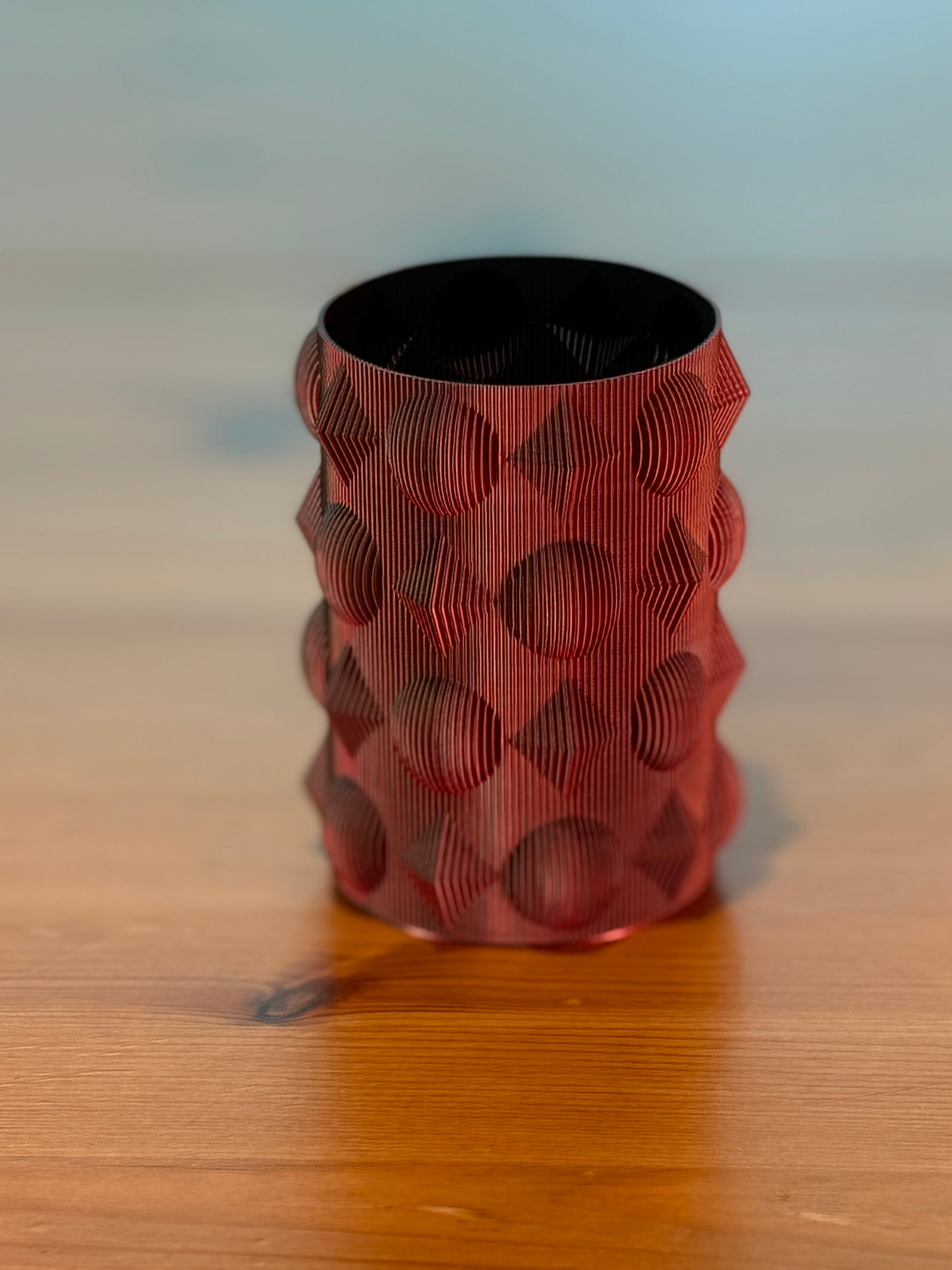 Modern Orbicube penholder used as a sculptural desk organizer