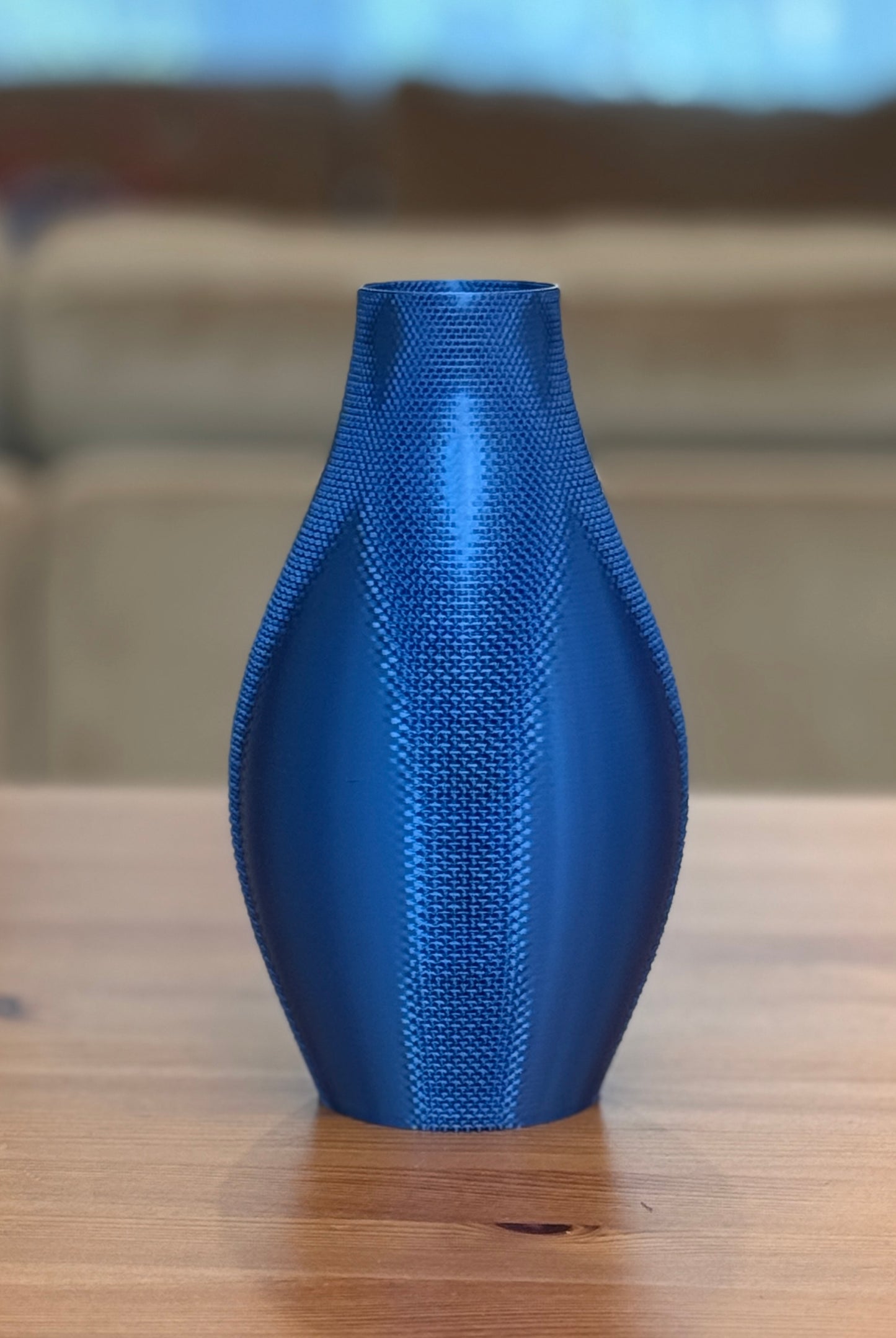 Sculptural Vanina flower vase adding elegant accent to modern home décor