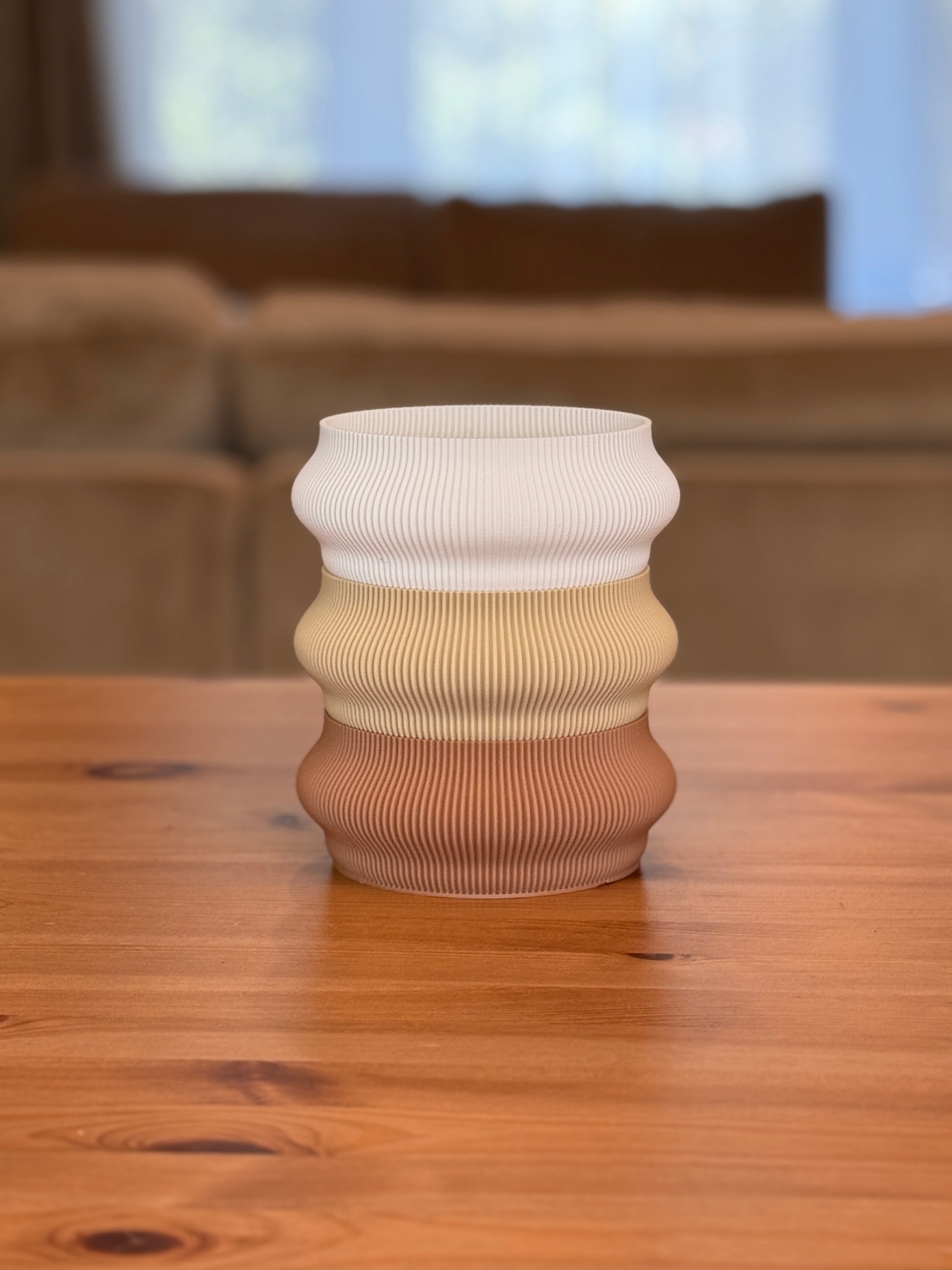 Isla Plate used as a modern decorative accent on a tabletop