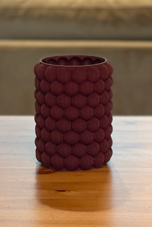 Modern Blob planter displayed with houseplant in contemporary interior