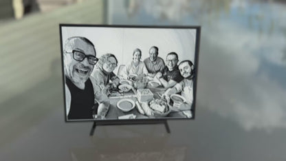 Personalized 3D layered artwork created from a custom image.