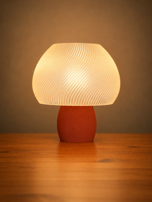 Rippled Mushroom Lamp