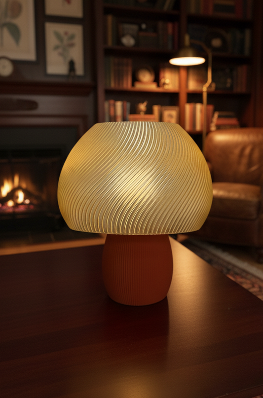 Rippled Mushroom Lamp