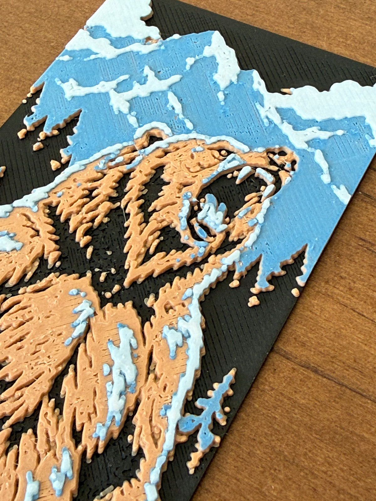 Roaring Bear 3D Bookmark