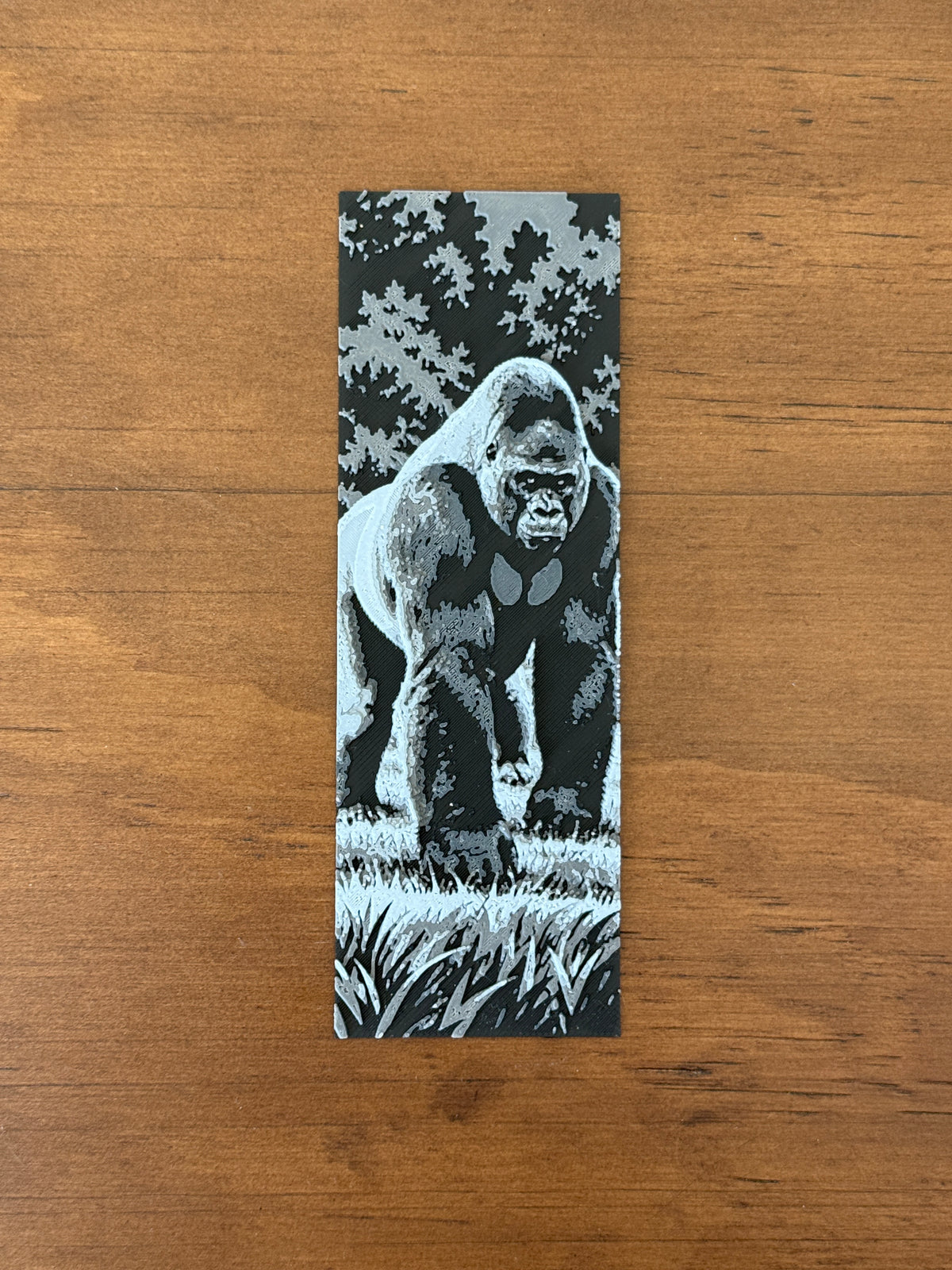 Silverback Gorilla 3D Bookmark