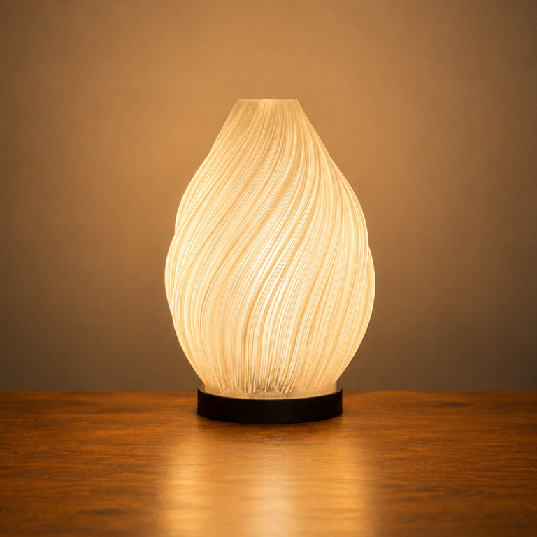 Spiral Flame Lamp