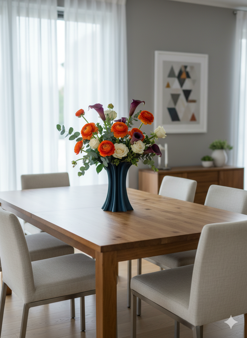 Sculptural Splash Vase modern home décor accent by Gama 3D Oasis