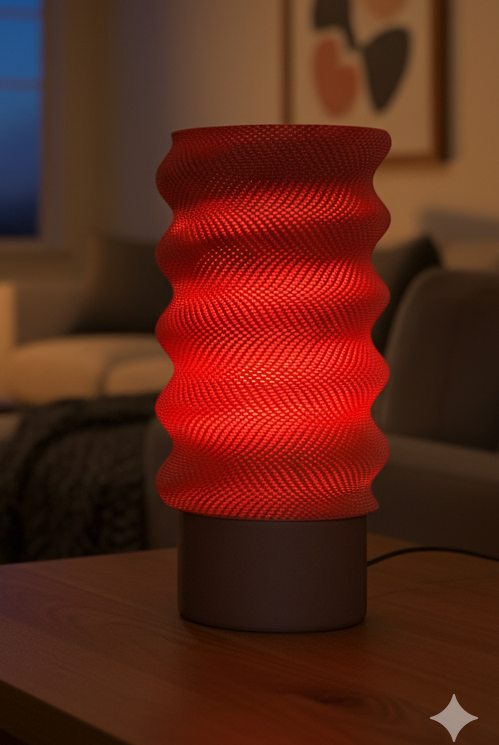 Springy Adaptive Lampshade