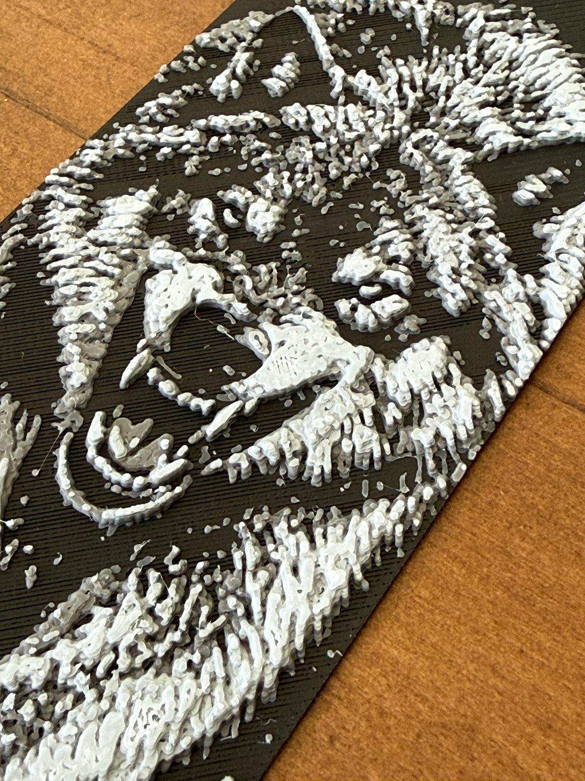 Growling Wolf 3D Bookmark